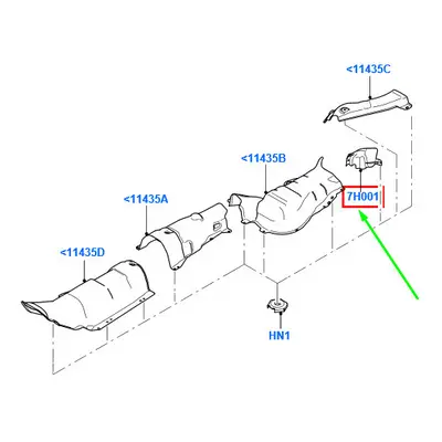 FORD FOCUS MK2 Exhaust Heat Shield 3M51-9G741-AM NEW GENUINE