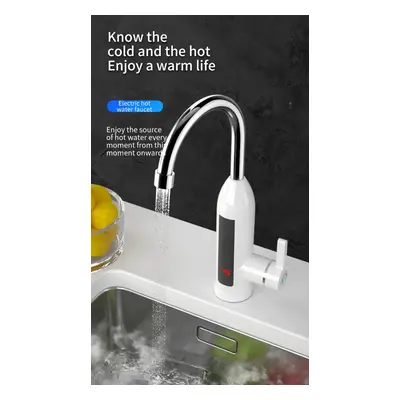 3000W 220V Electric Kitchen Water Heater Tap Instant Hot stainless steel Water Faucet Heater Col