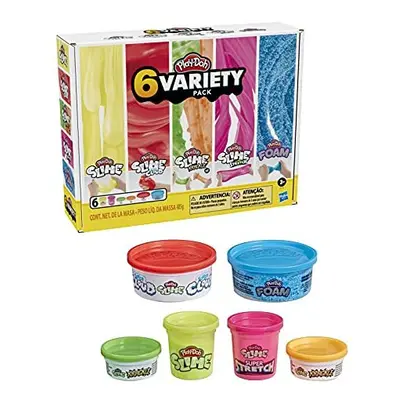 Play-Doh Compound Corner Variety Pack - Slime, Cloud, Krackle, Stretch, Foam