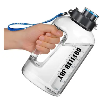 Water Bottle with Time Markings, BOTTLED JOY 1.5 Litre Sports Water Bottle with Handle Leakproof