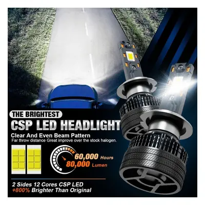 (H11 H8 H9) 2pcs H1 H4 H7 Led Canbus H8 H11 H16 Jp Hb3 Hb4 Hir2 Car Headlight Bulb 80000lm 140w 