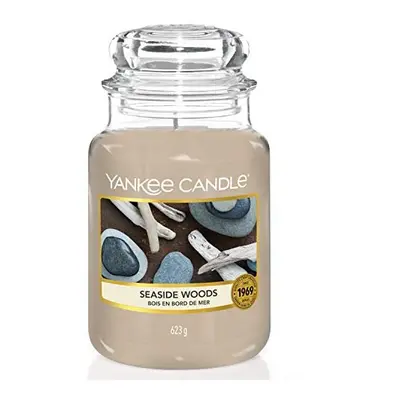 Yankee Candle Scented Candle | Seaside Woods Large Jar Candle | Burn Time: Up to Hours