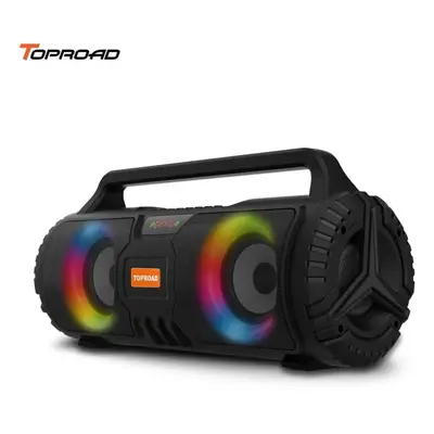 (black) Toproad 20w Portable Bluetooth Speaker Wireless Stereo Bass Home Party Boombox Outdoor B