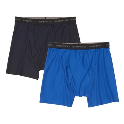 ExOfficio Men's Give-n-Go Boxer Brief Pack Charcoal/Royal Small