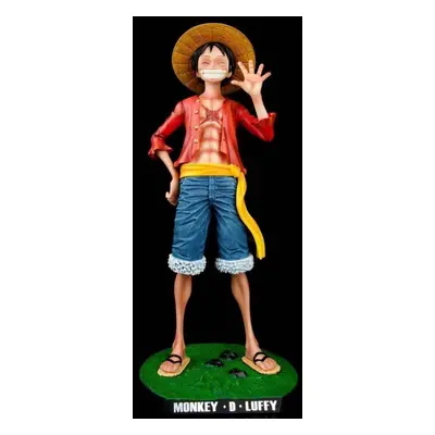 (red) Anime One Piece Monkey D Luffy Gk Statue Luffy Smiley 1/4 Scale Pvc Figure Collection Toy