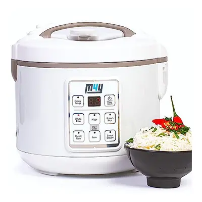 M4Y Rice Cooker, Slow Cooker and Food Steamer for People ? 1.2 Litre - Keep Warm Function, Delay