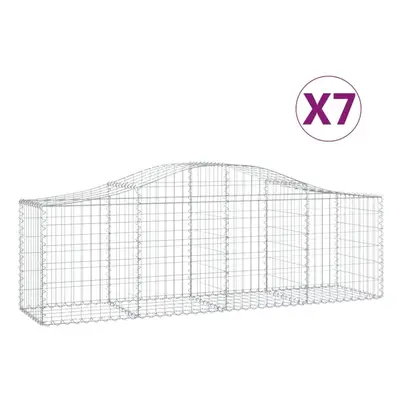 (200 x x 60/80 cm/ pcs) vidaXL Arched Gabion Basket Stone Basket Gabion Retaining Wall Galvanise