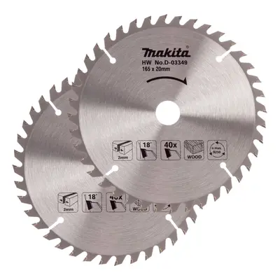 2x Makita D-03349 Circular Saw Blade X 40 Teeth Suit DSS611 DSS610 DHS680