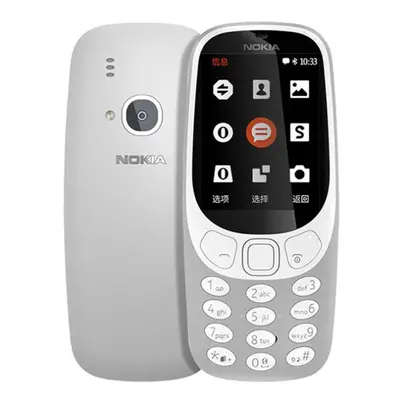 (gray, Simple Set) Refurbished Nokia Original Unlocked Nokia 3310(2017) Dual Sim 2g Mobile Phone