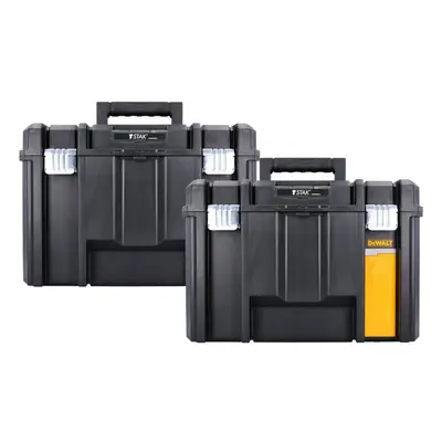 2 x DeWALT DWST1-71195 TSTAK VI Deep Tool Storage Box 23L Without Tote Tray