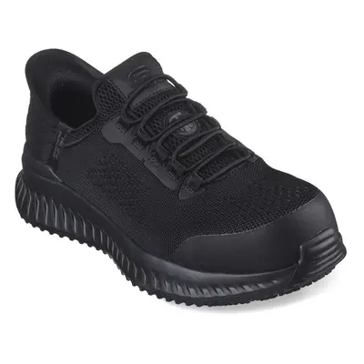 (UK 6, Black) Skechers Work 200206EC/BLK TILIDO - FLETCHIT Mens Trainers Black