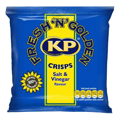 KP Salt and Vinegar Crisps - 48x25g