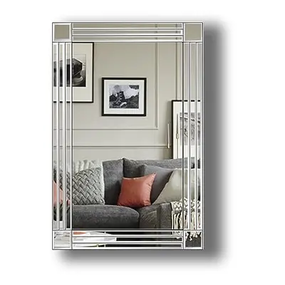 Large Frameless Wall Mirror 90cm x 60cm | Rectangular Mirror