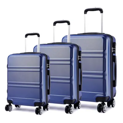 (20 + + inch Navy) 20/24/28 ABS Hard Shell Luggage Travel Suitcase Wheels Spinner Or Pieces With