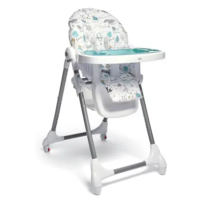 (Happy Planet) Adjustable high chair, tilting, foldable, with removable tray, happy planet, stab