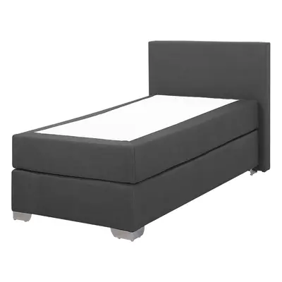 Divan Bed PRESIDENT x cm (EU Single) Fabric Dark Grey