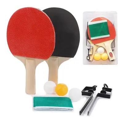 Portable Retractable Ping Pong Post Net Rack Paddles Adjustable Extending Paddle Bats