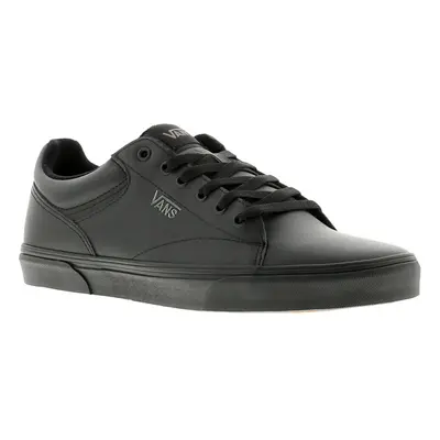 (9 (Adults')) Vans seldan leather mens trainers black