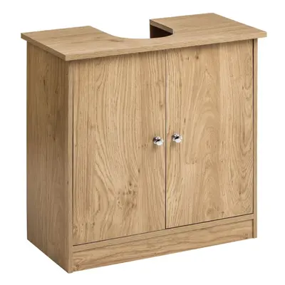 Premier Housewares Portland Oak Veneer Under Sink Cabinet