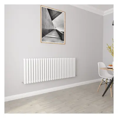 (Single 600x1593mm, White) Designer Oval Column Radiator Central Heating