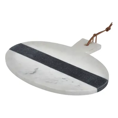 Premier Housewares White and grey marble round paddle board