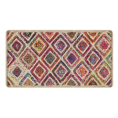 (multicolour, x cm) vidaXL Rug Washable Patchwork Anti Slip Home Floor Carpet Floor Area Rug Mat