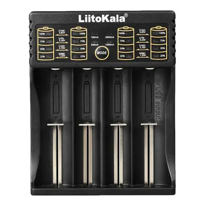 LiitoKala Port Smart Battery Charger Li Batteries Charging for lii 18650 16340 A AA AAA RCR123 S