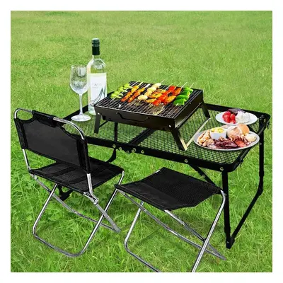 Camping table small folding table small picnic table foldable table barbecue table adjustable he