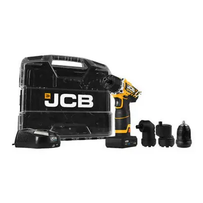 JCB 12V IN DRILL DRIVER 2.0AH LITHIUM-ION BATTERIES IN W-BOXX POWER TOOL CASE : 21-12TPK2-WB-2