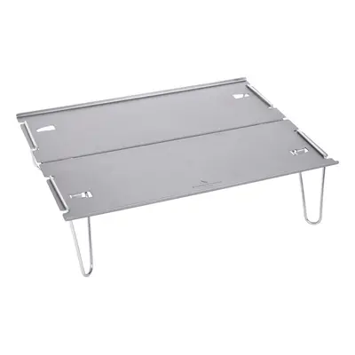 (Grey) Camping Table Lightweight Hard-Topped Folding Table Aluminium Alloy Mini Table with Carry