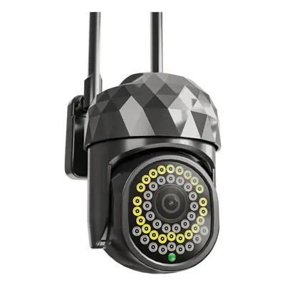 (Black) HD 2MP WIFI IP Camera Waterproof Infrared Full Color Night Vision Security Camera with L