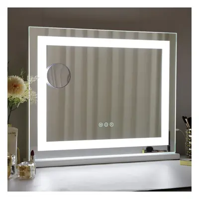 FENCHILIN 58x46cm Hollywood Vanity Mirror with Light Strip