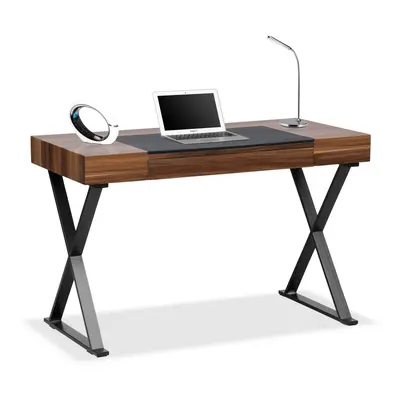 Centurion Supports ADONIS Gloss Walnut and Matte Black Legs Ergonomic Home Office Luxury Compute