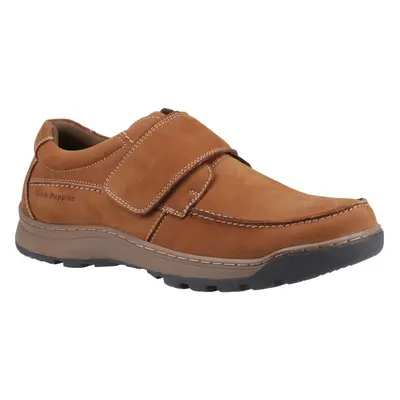 (Brown, (Adults')) Hush Puppies Casper Leather Men's Tan Nubuck Loafers