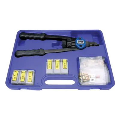 13"" Nut/Thread Setting Hand Riveter Kit with Pc. SAE Mandrel/Nosepi