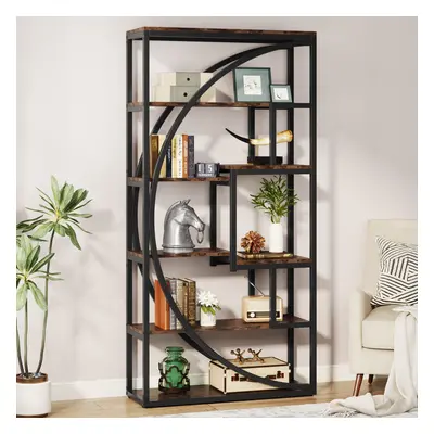 Tribesigns Bookshelf, Industrial 5-Tier Etagere Bookcase