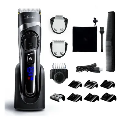 HATTEKER Hair Clippers Beard Trimmer for Men Professional Hair Trimmer Cordless Barbers Grooming