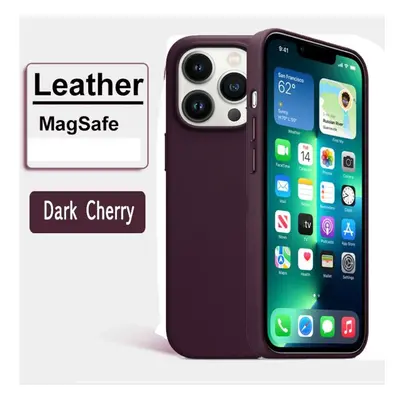 (dark purple, iPhone pro) Luxury Leather Case For Apple Iphone 15 Pro Max 12 13pro Iphone14 Mags