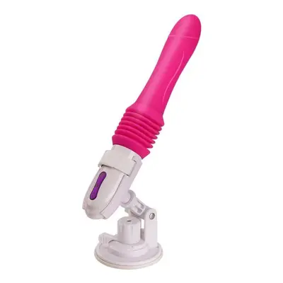 (pink) Sex Machine Telescopic Dildo Vibrator Automatic Up Down Massager G Spot Thrusting Vaginal