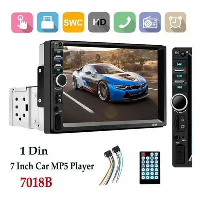 (as the picture, 7018B) Inch 1din Mp5 Car Radio 7010b/7012b/7018b/7023/ Universal, Touch Display