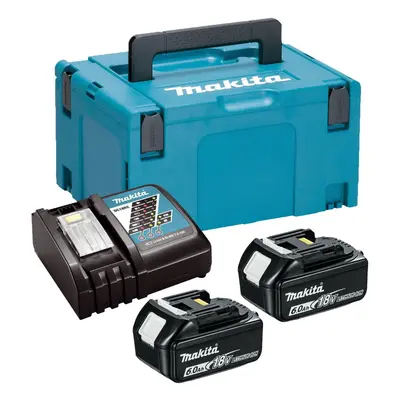 Makita BL1860 18v x 6.0ah Lithium Batteries DC18RC Fast Charger + Makpac Case