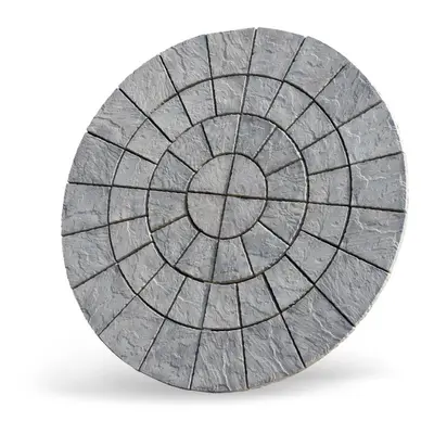 (Patio Circle Kit Cathedral Paving 2.56m Weathered Moss) Patio Circle Kit Cathedral Paving 2.56m