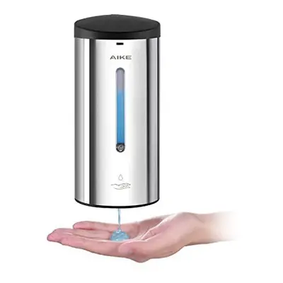 AIKE 700ml Wall Mounted Automatic Soap Dispenser Commercial Stainless Steel Liquid Dispenser Pol