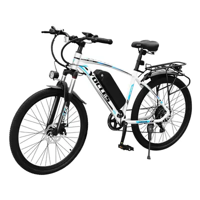 (2601-White) 26" Electric Bike for Adults, 250W Motor Commuter E-bikes, Electric Bicycle with 36