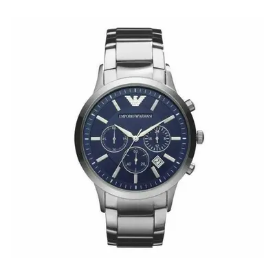 MENS BLUE DIAL STAINLESS STEEL CHRONOGRAPH EMPORIO ARMANI WATCH AR2448