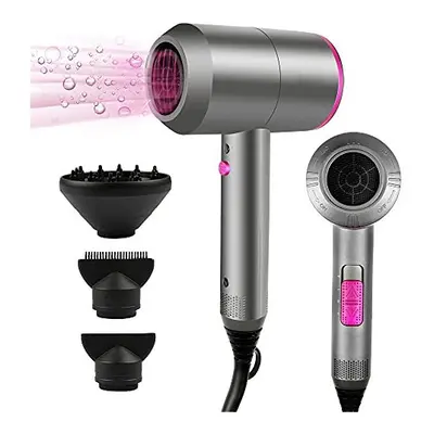 HappyGoo Professional Hair Dryer 2000W Powerful AC Motor Quick Drying Ionic Hairdryer with Speed