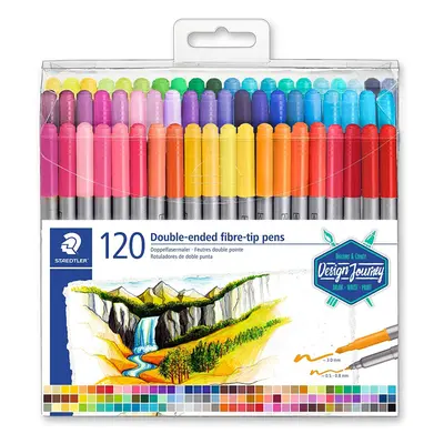 STAEDTLER TB120 Design Double Ended Fibre Tip Pens Pack of