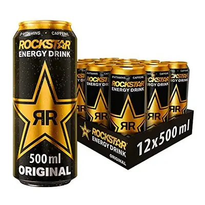 Rockstar Energy Drink - Original - Non-Alcoholic - mg Caffeine - Caffeinated Drink with Taurine,