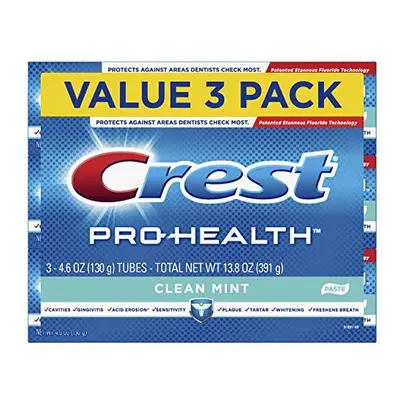 Crest Pro-Health Smooth Formula Toothpaste, Clean Mint, 4.6 oz, Count