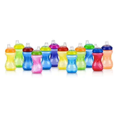 Nuby 2-Pack No-Spill Easy Grip Cup, Ounce, Colors May Vary